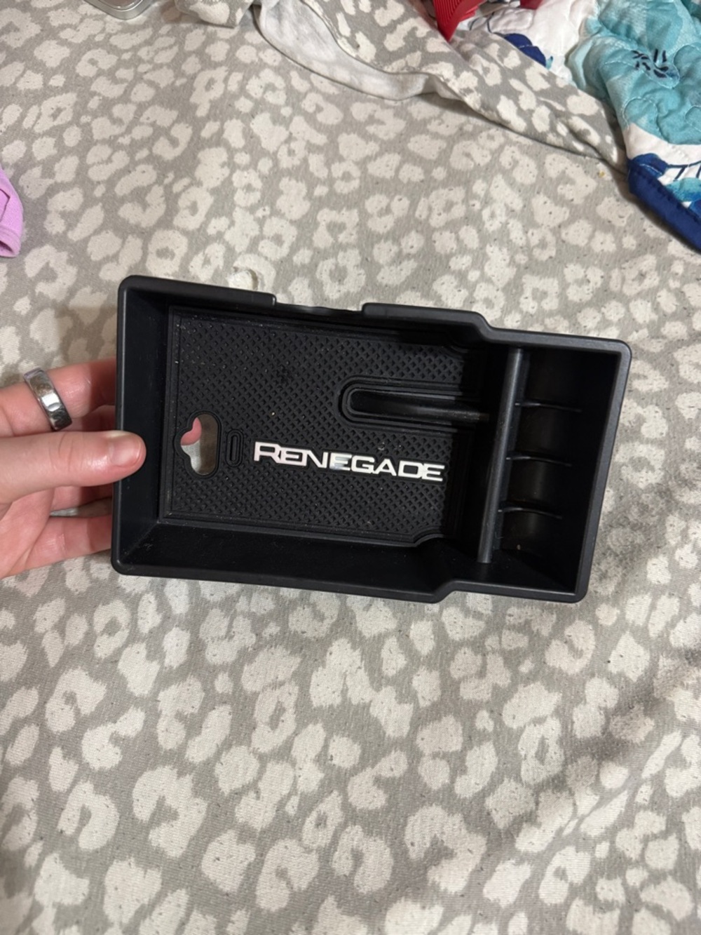 Renegade Center Console Tray Insert in Black